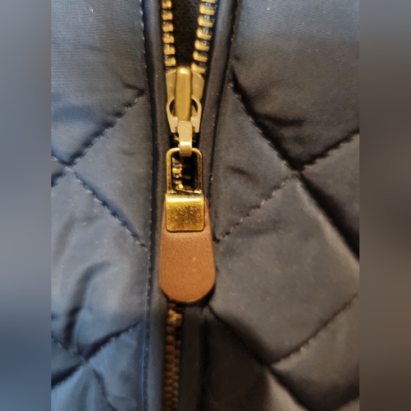 Orvis Dark Blue Quilted Plaid Lined Women's Vest. Size M - Picture 5 of 9